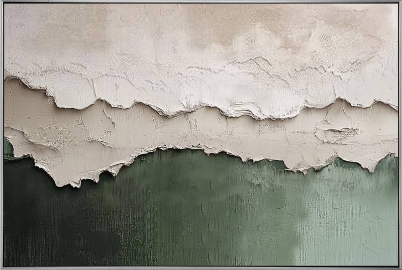 Sandstorm Abstract Framed Canvas Painting Wall Art