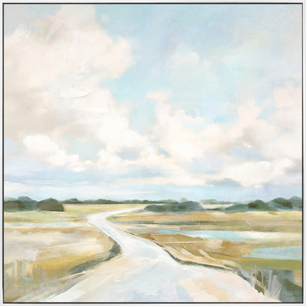 Wanderlust Landscape Framed Canvas Painting