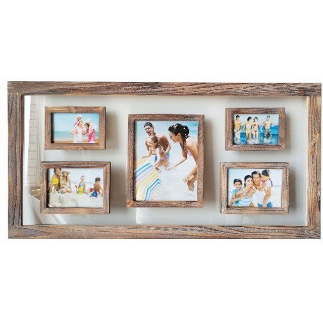 Natural Edge 5 Multi Picture Frame Wall Decor