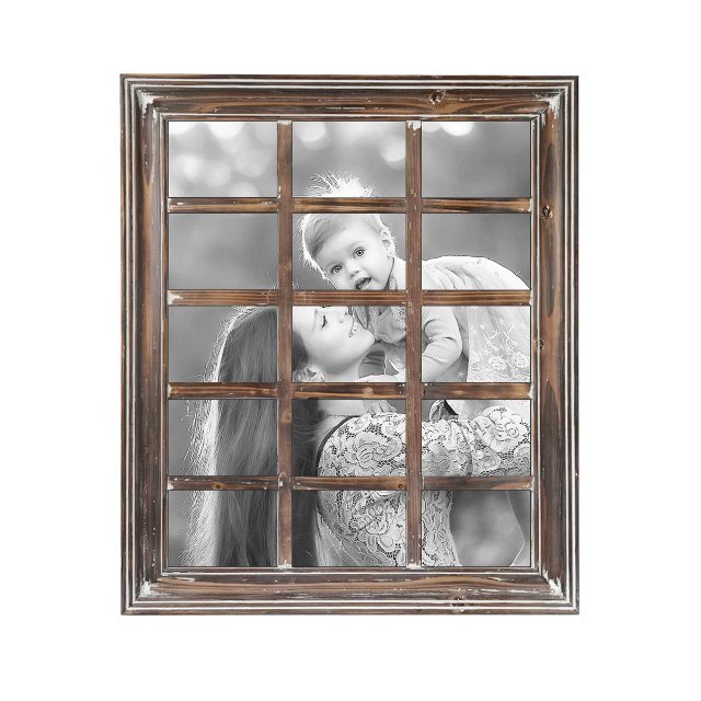 Wooden 15 Multi Photo Frame Hanging