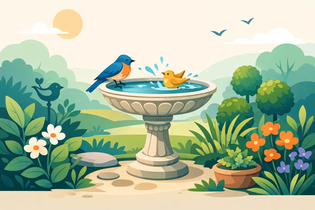 Bird Bath Garden Decor That Stands Out