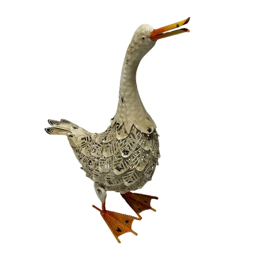 Metal Standing Duck Garden Art