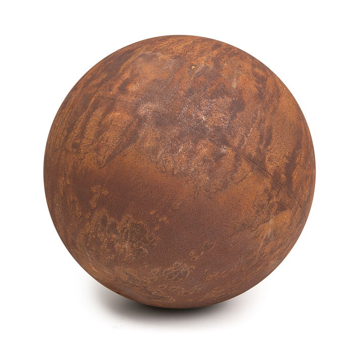 Large Corten Steel Rusted Ball Metal Garden Art
