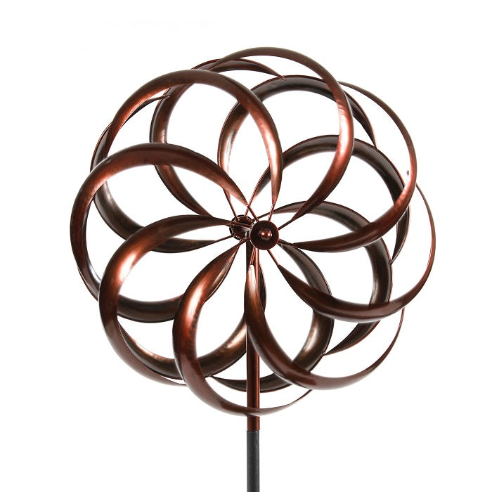 Wind Spinner Bronze Kaleiodoscope Garden Art Ornament