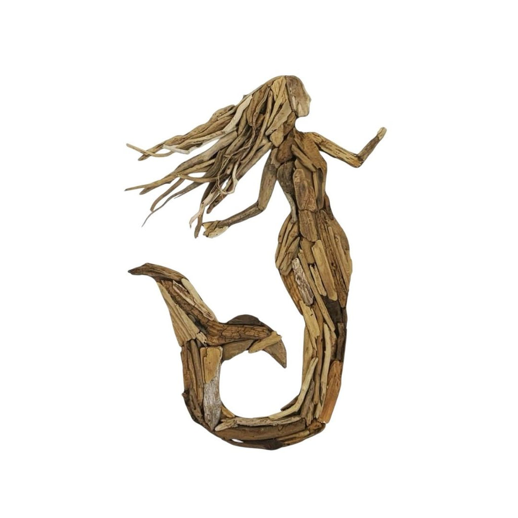 Driftwood Mermaid Wall Art Home Decor