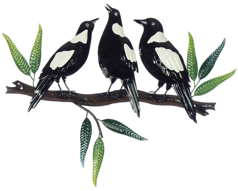 Magpie Melody Metal Wall Art
