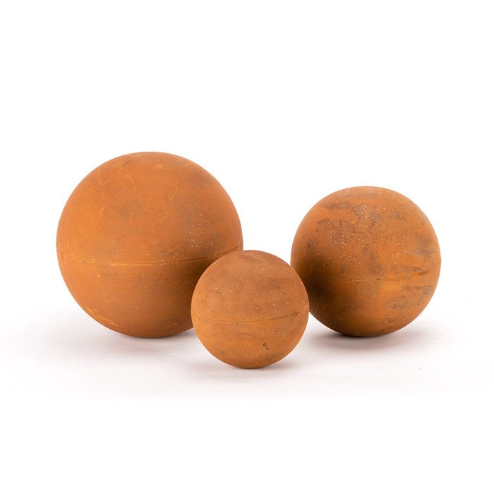 Rusted Balls Metal Garden Art