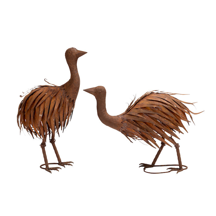 Metal Emu Garden Art Ornaments