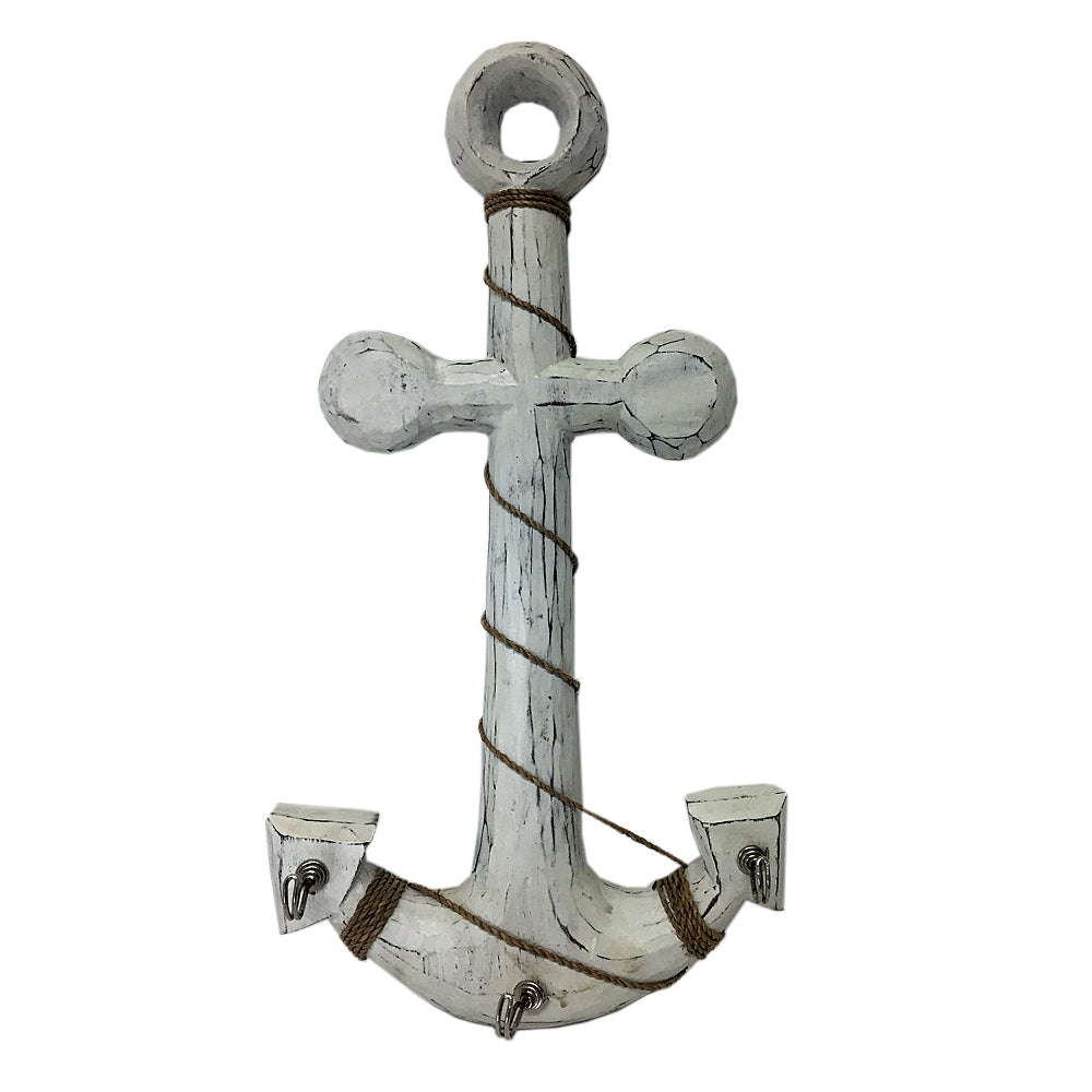 Wooden Anchor Hooks Wall Art