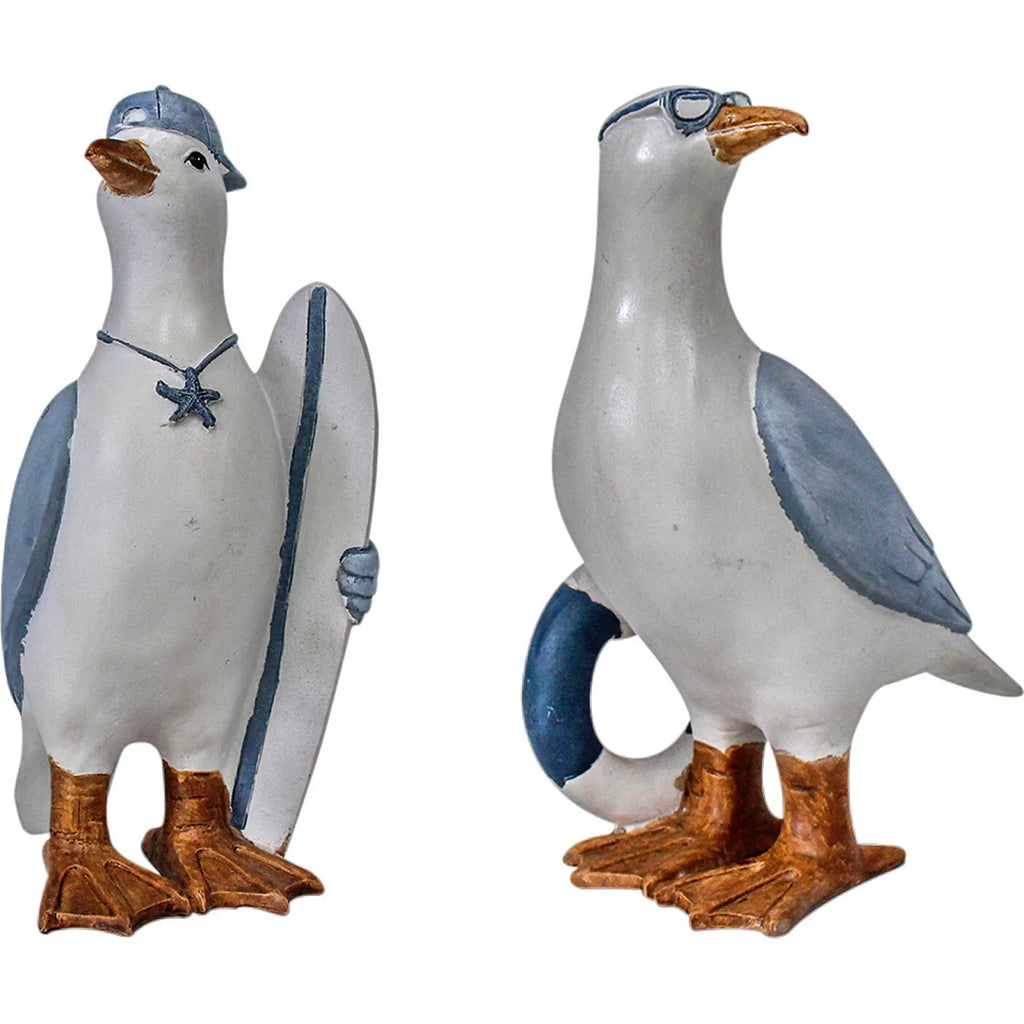Poly Resin Seagull Couple Ornaments Home Decor