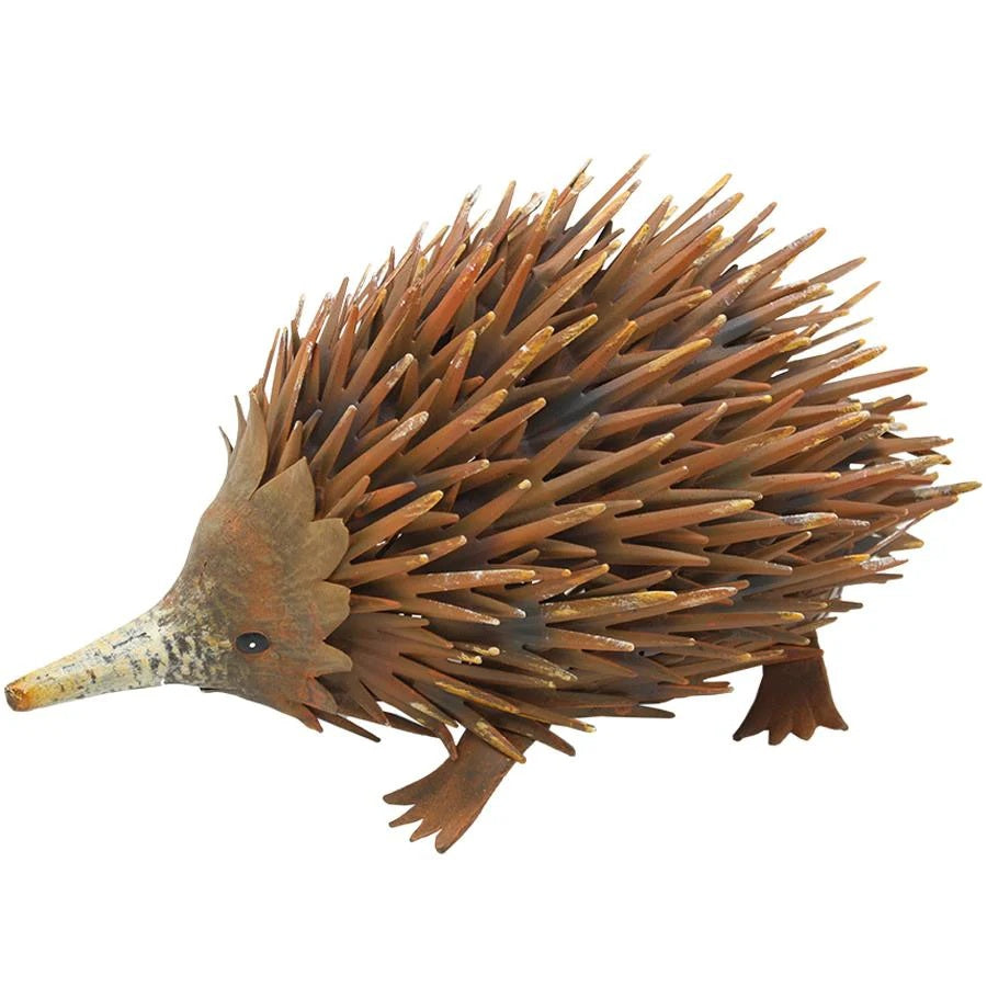 Rustic Hedgehog Garden Art Ornament