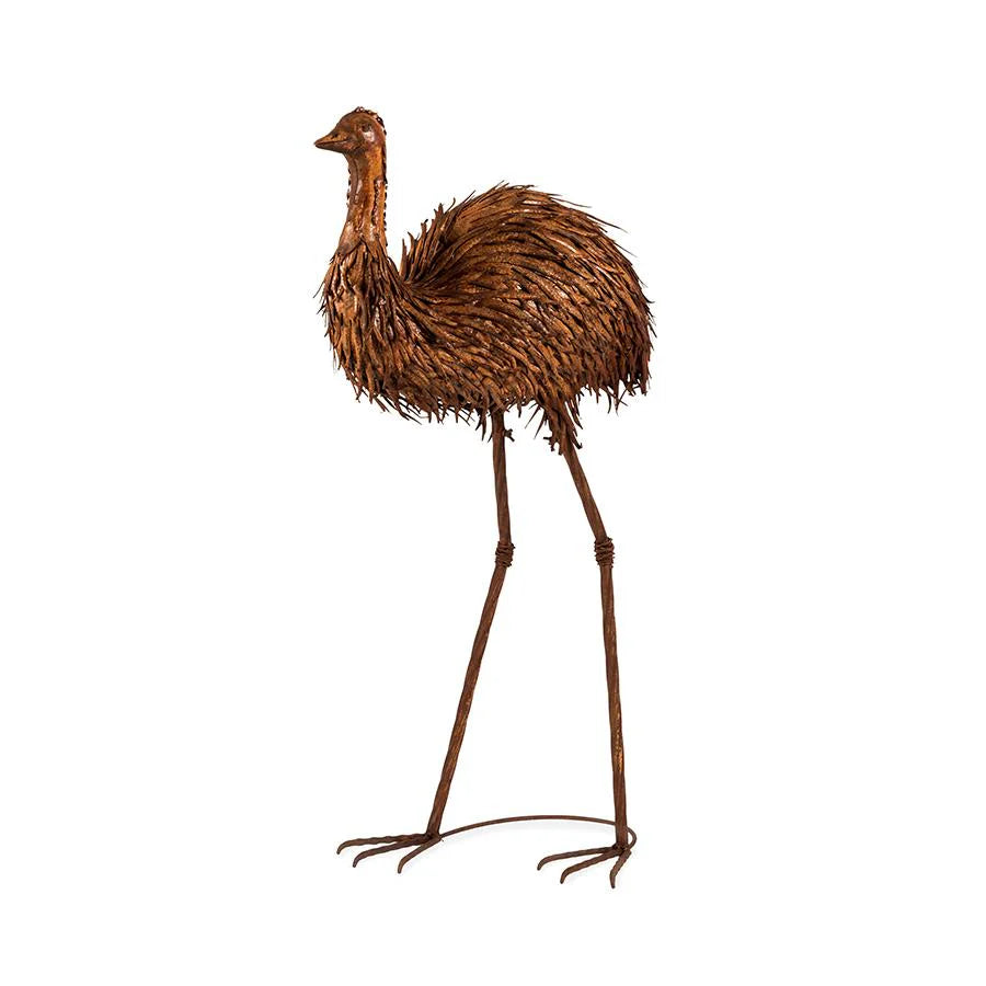 XL Metal Dad Emu Garden Art Ornament