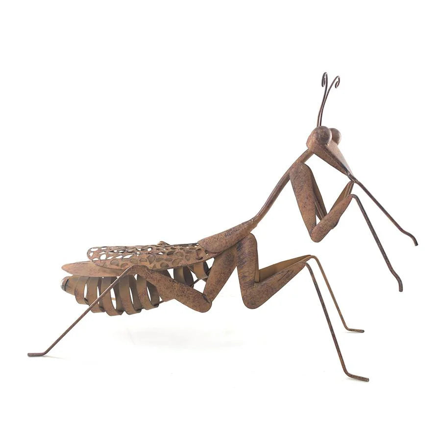 Rustic Praying Mantin Garden Art Ornament