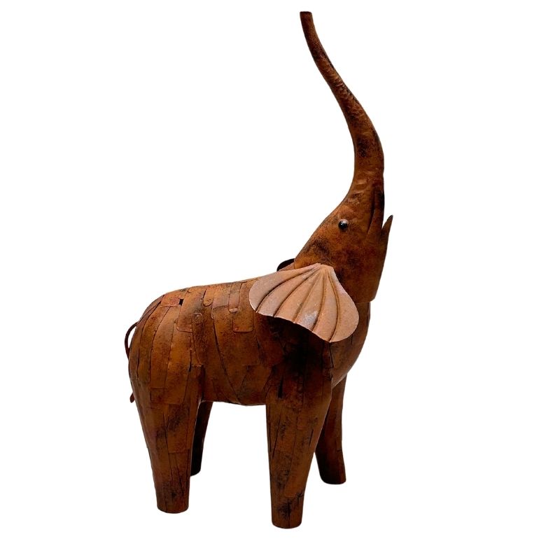 Rustic Elephant Garden Art Ornament