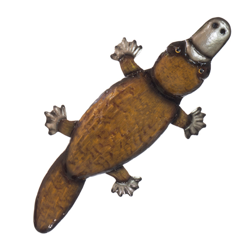 Aussie Platypus Metal Hanging Wall Art