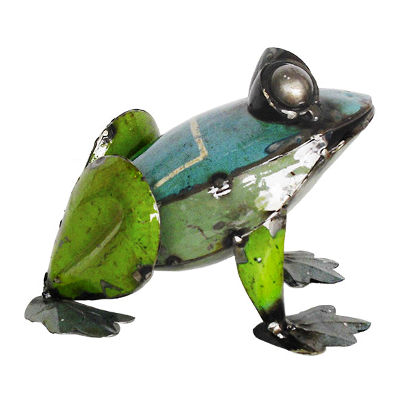 EEIEEIO Pad me Pond Frog Recycled Handmade Metal Art
