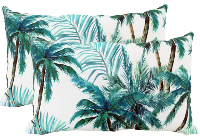 Long Blue Tropical Outdoor Cushions Home Decor