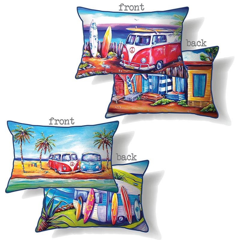 Long Bright Combi Van Cushions Home Decor