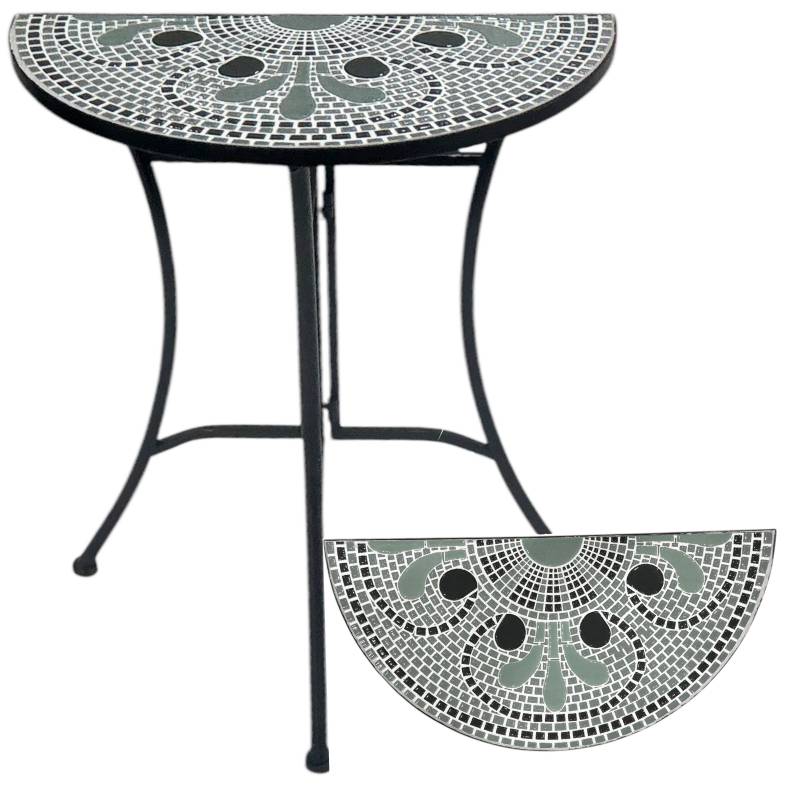 Tuscan Half Round Table