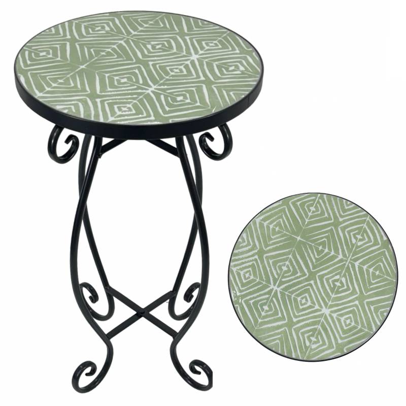 Green Plantstand Round Table