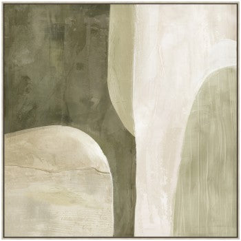 Green Abstract Canvas Art Work