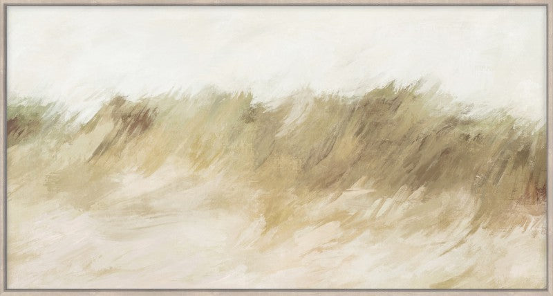Abstract Ocean Seagrass Framed Canvas Paint/Print Wall Art