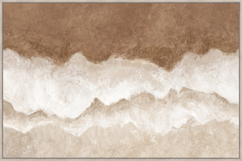Abstract Coast Gradient Framed Canvas Paint/Print Wall Art