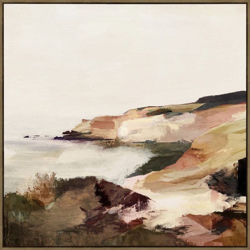 By The Bay Framed Canvas Painting Wall Art