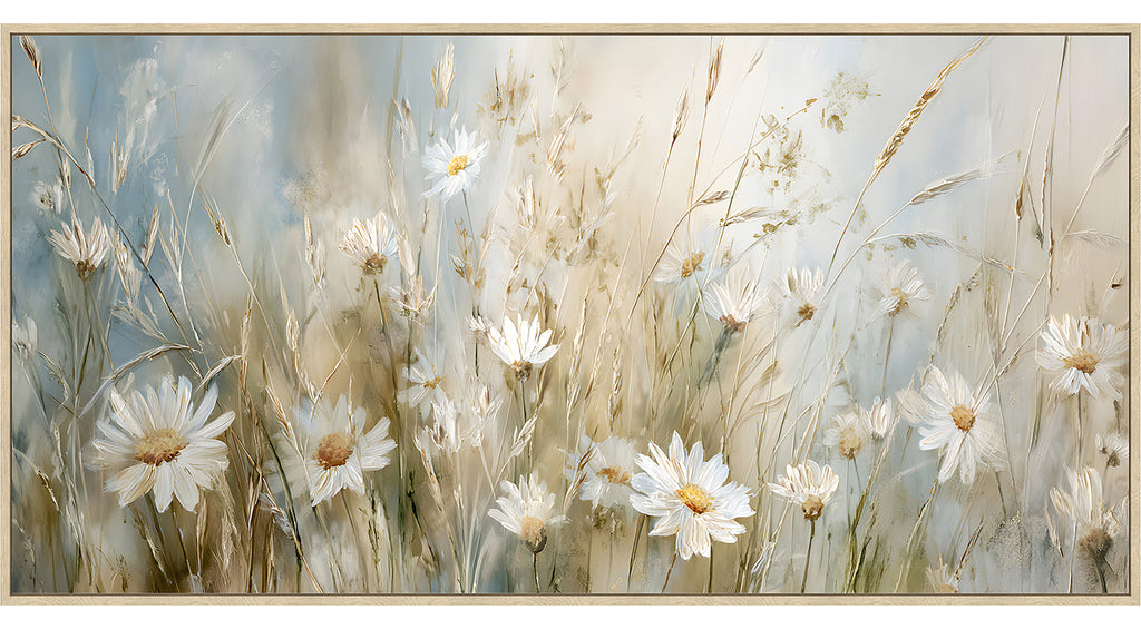 Oopsie Daisy Framed Canvas Painting Wall Art