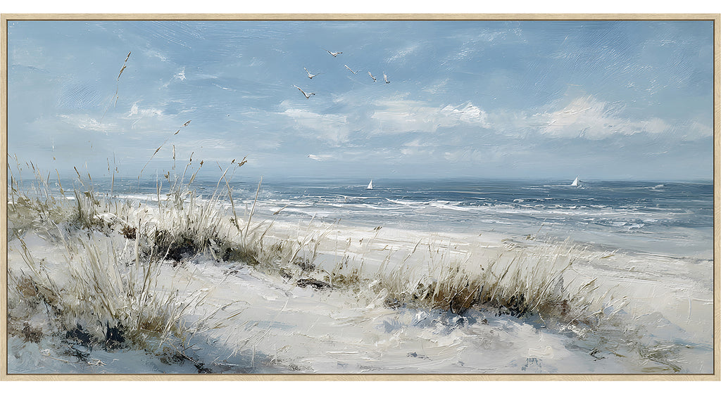 Sandy Business Framed Canvas Painting Wall Art