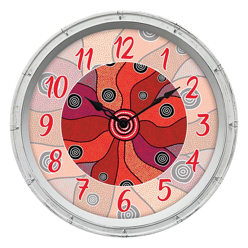 Indigenous Central Land Wall Clock