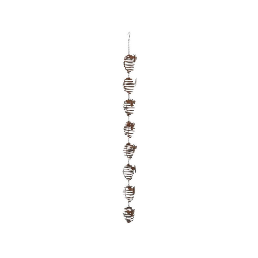 Bee Swirl Rain Chain Hanging Decorative Ornament
