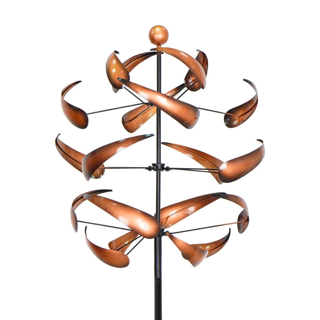 Copper Cyclone Metal Wind Spinner Metal Garden Art