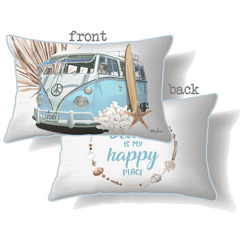 Blue Combi Long Cushions Home Decor