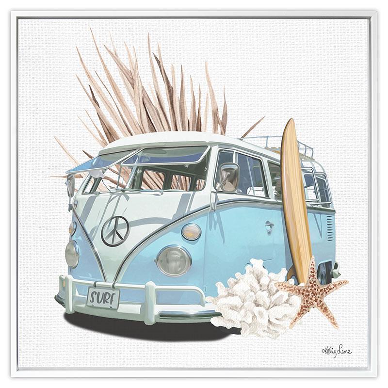 Blue Combi Print Wall Art
