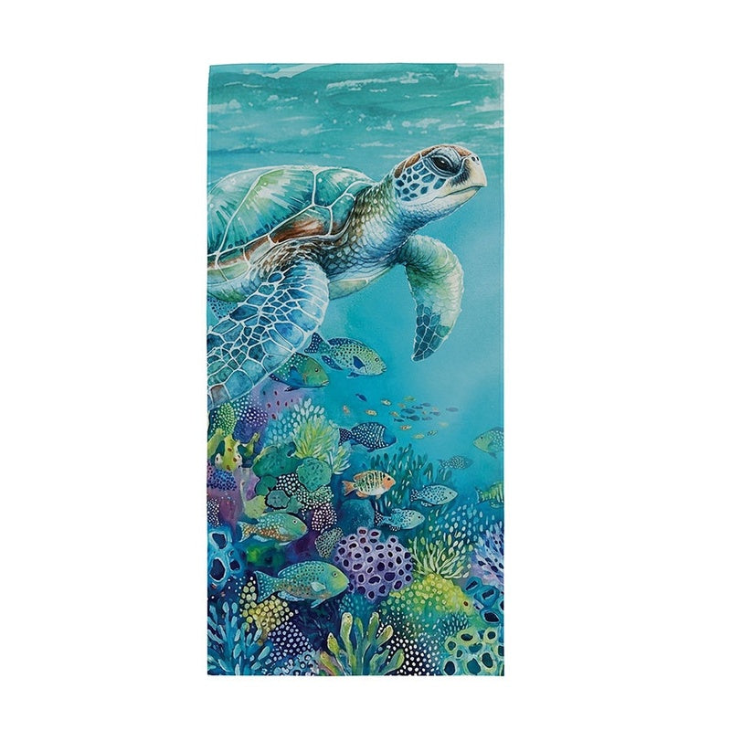 Bright Sea Turtle Beach Towel