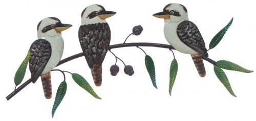 Kookaburra Trio Metal Wall Art
