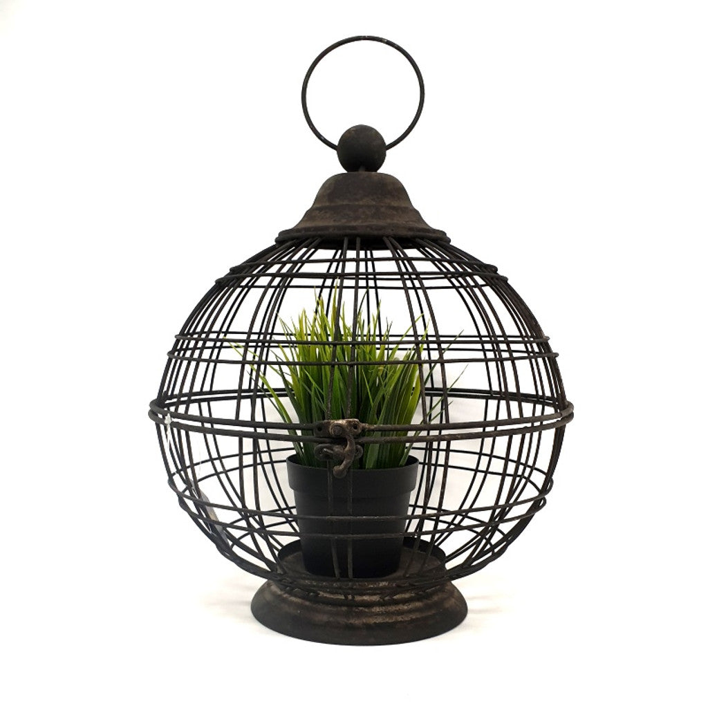 Large Round Metal Lantern