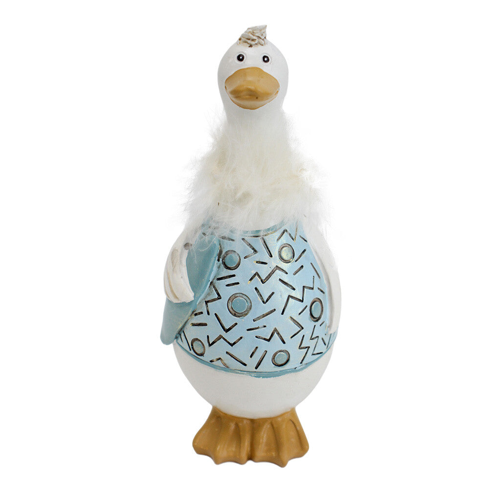 Medium Poly Resin Beach Duck Ornament Home Decor