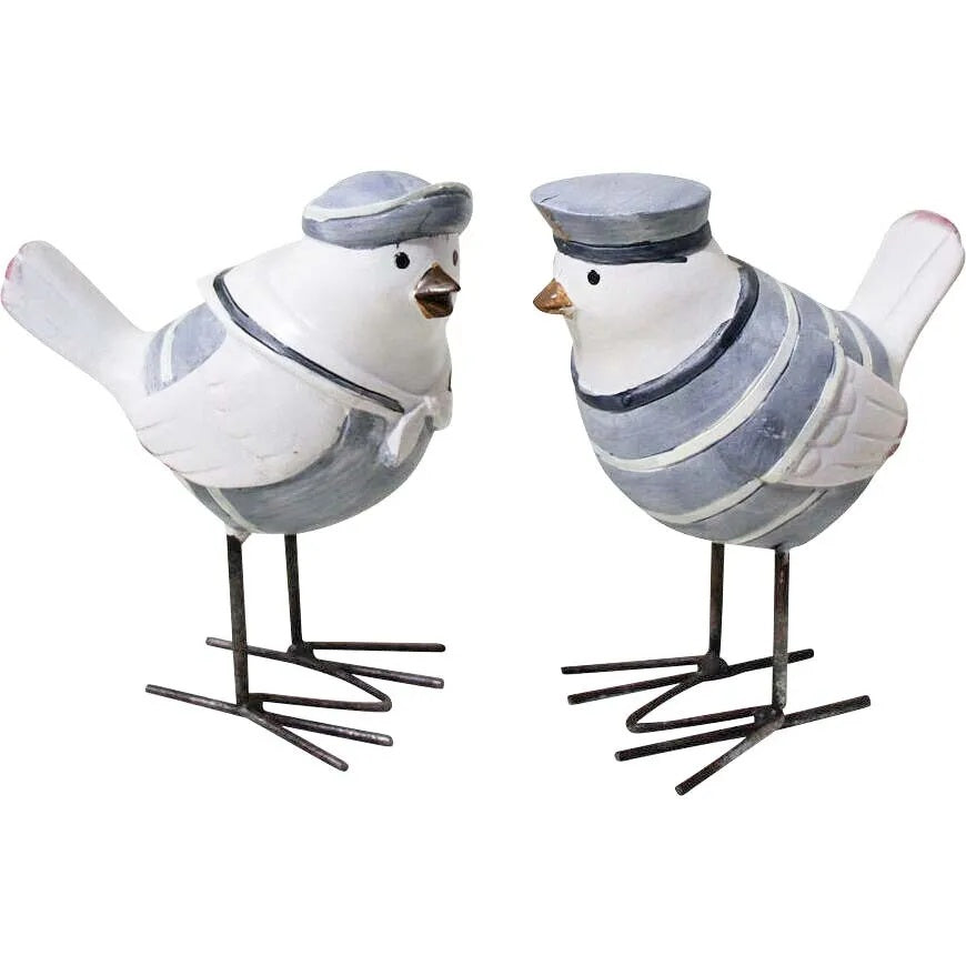 Poly Resin Sailor Bird Ornaments Home Decor