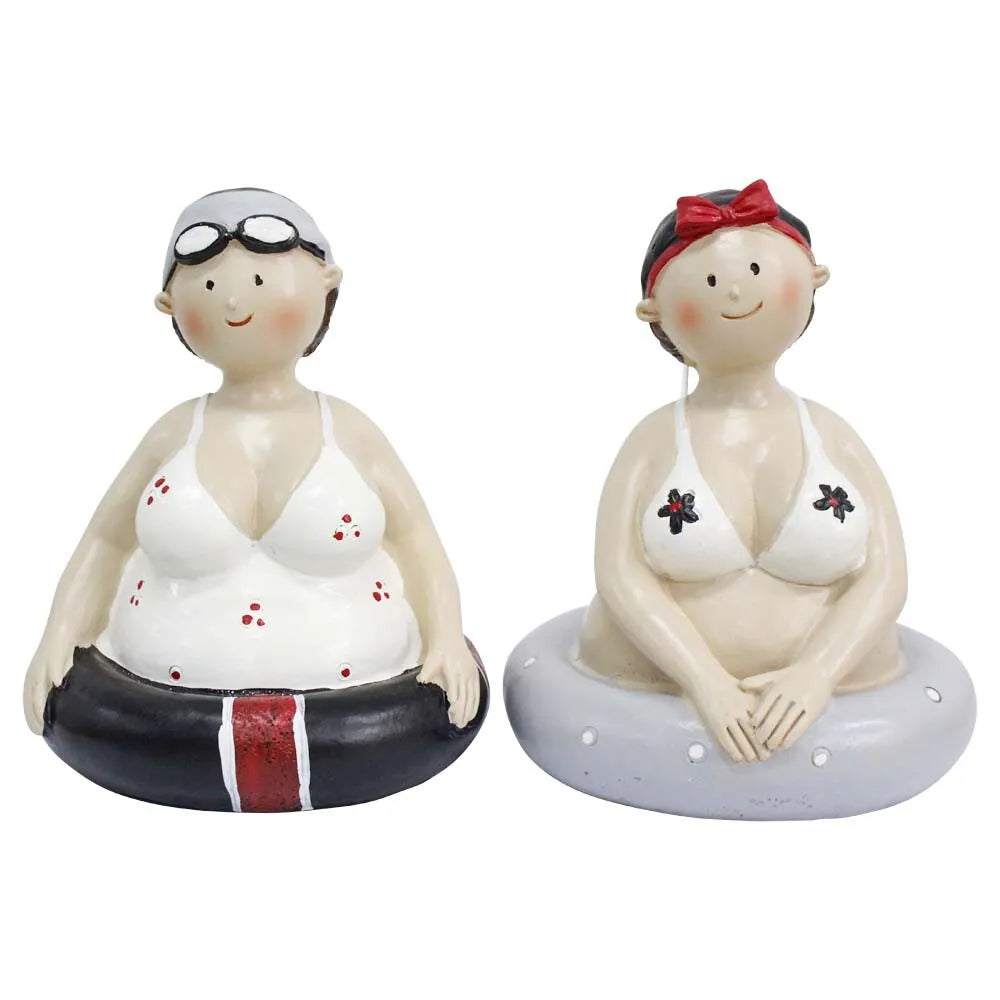 Poly Resin Floating Ladies Ornaments Home Decor