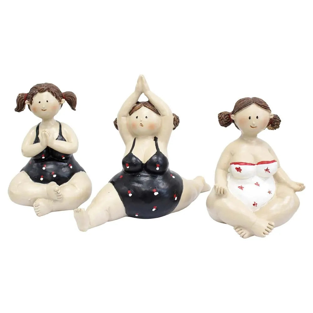 Poly Resin Yoga Ladies Ornaments Home Decor
