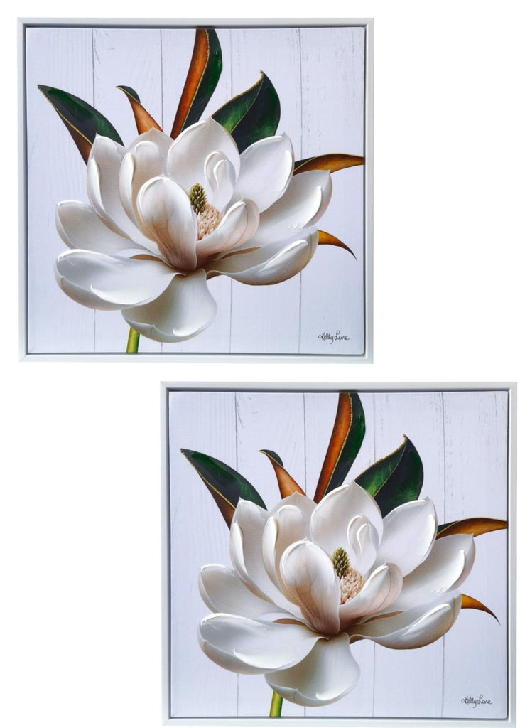 Framed Magnolia Print Wall Art