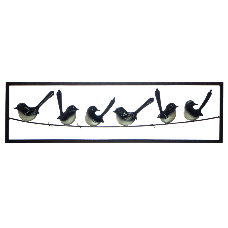 Willie Wagtail on Wire Metal Wall Art