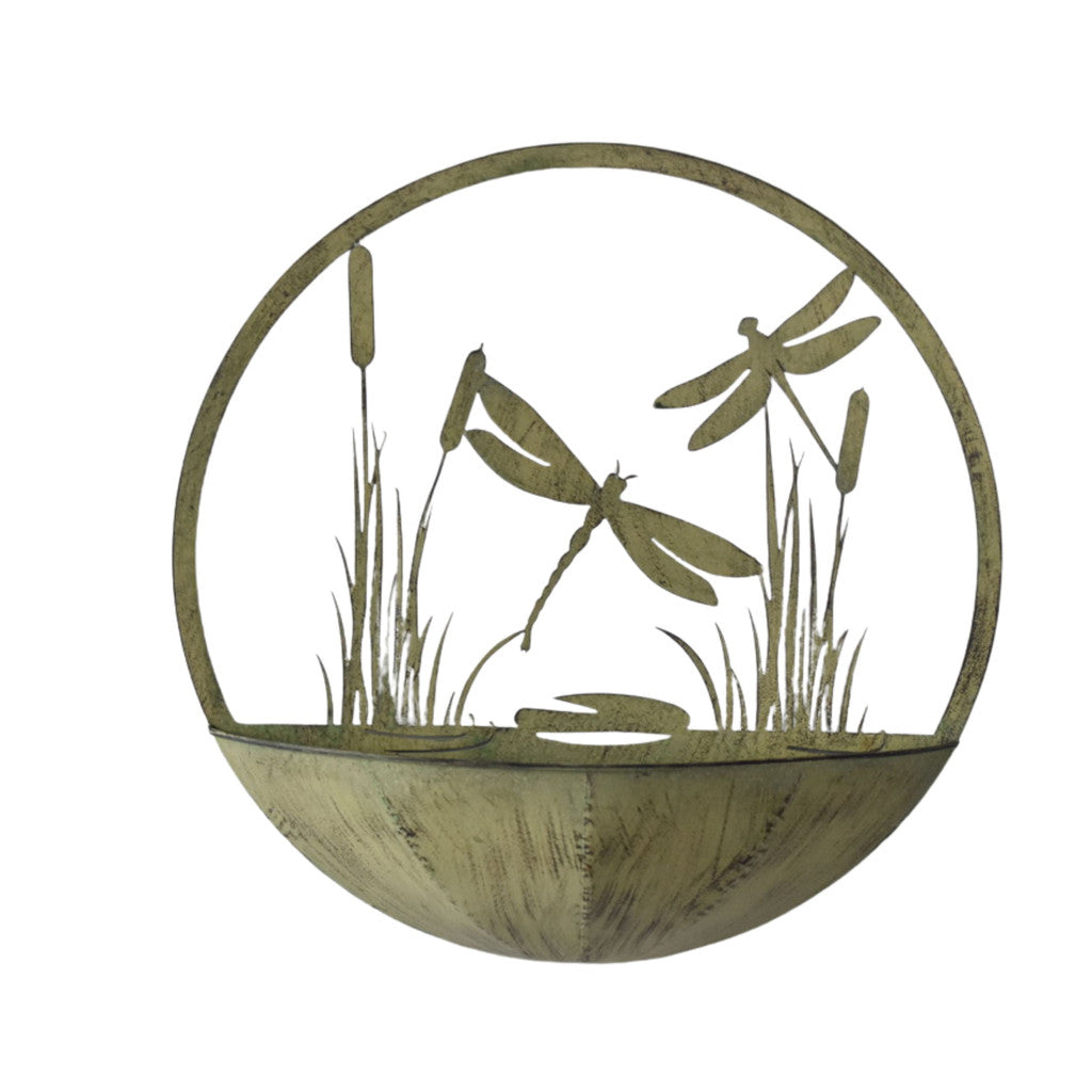 Dragonfly Metal Wall Planter
