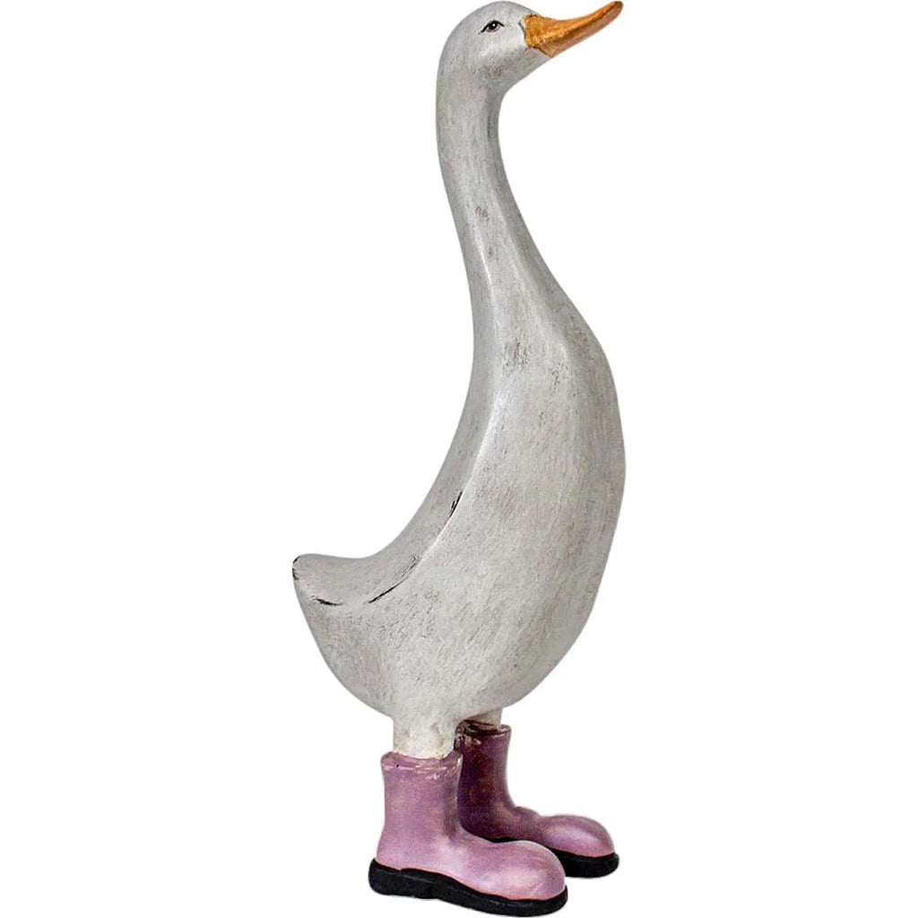 Poly Resin Aubergine Duck Ornament Home Decor