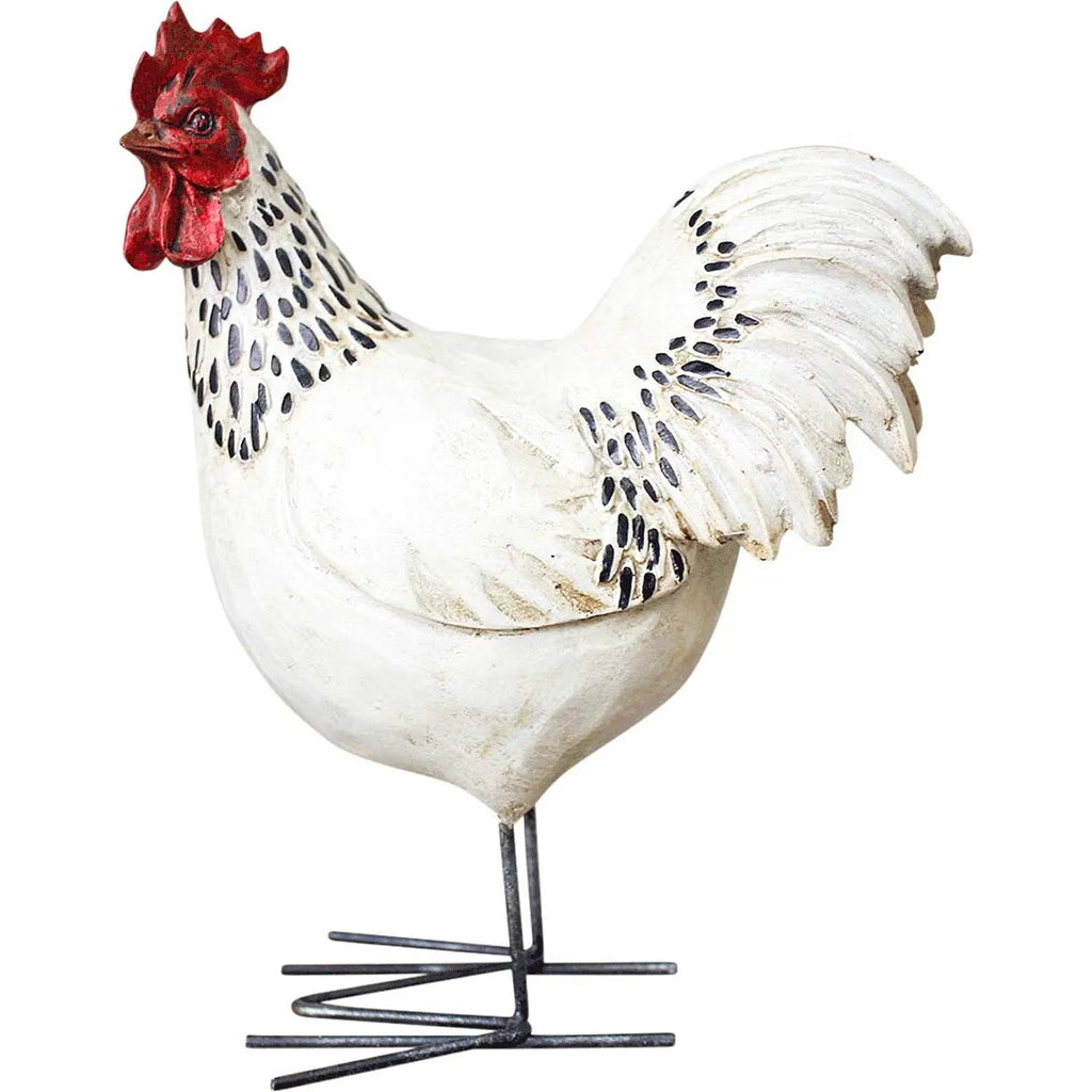 Poly Resin Small Rooster Ornament Home Decor
