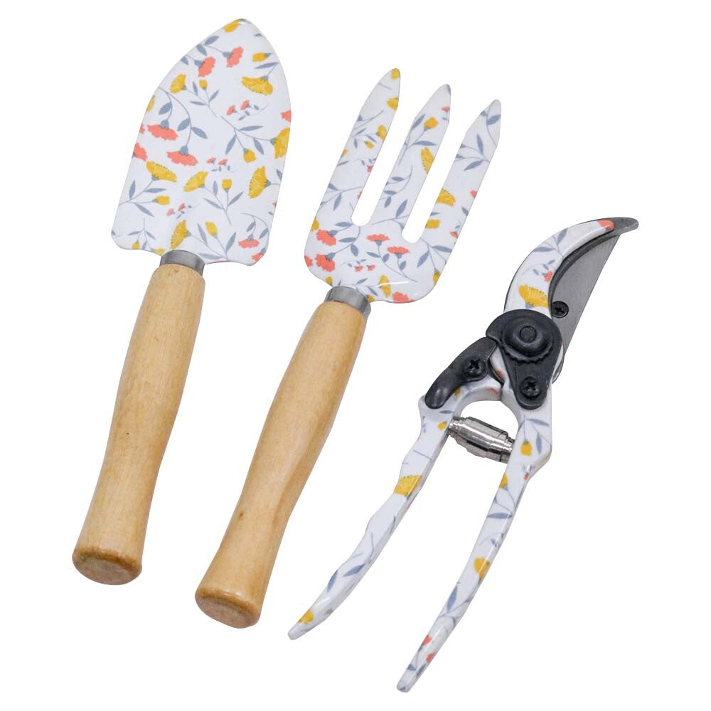 Floral Metal Garden Tool Set