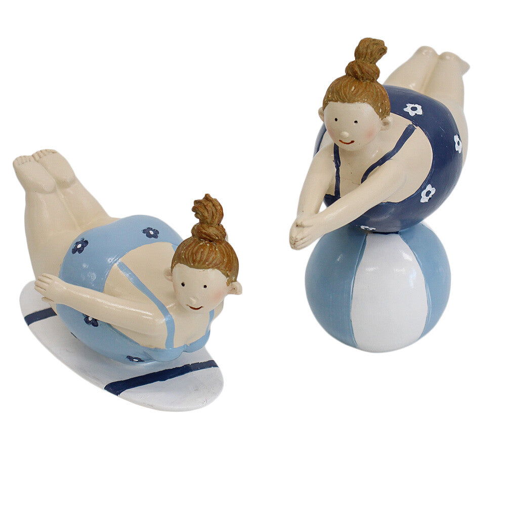 Poly Resin Water Sport Lady Ornaments Home Decor