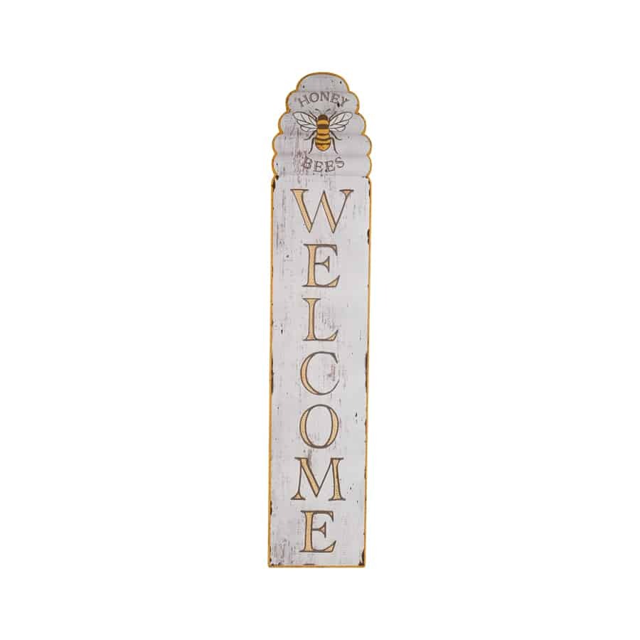 Bee Hive Welcome Timber Wall Sign